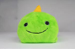 Green Unicorn Design Soft Plush Toys 100% Polyester Material Custom Size