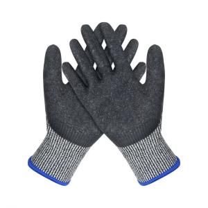 China Resistant Gloves Knitted Liner Palm Coated Anti Cut Glove for Glass Industry on sale