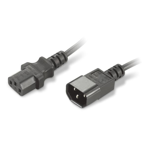 Cheap 250V Standard IEC C13 to C14 Computer Power Cord Extension Black SJT SJTW SJOOW SJOW for sale
