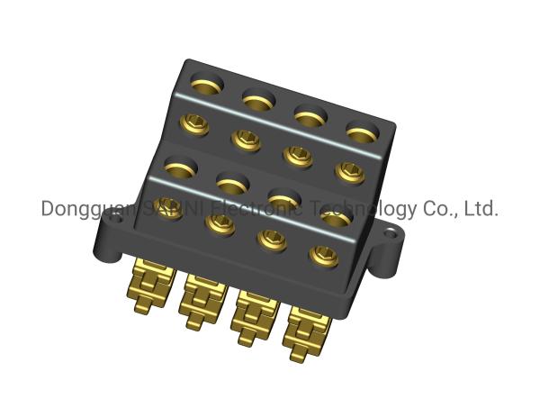 Cheap Plastic PBT Barrier Terminal Block 3 Postions  2-22 Poles for sale