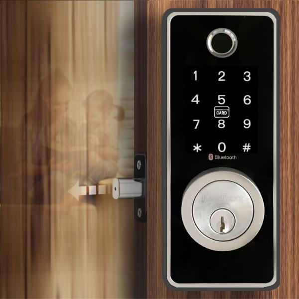 Cheap Kingforce Touchpad Voice Guide Fingerprint Smart Electronic Lock_copy for sale