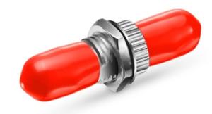 ST UPC To ST UPC Simplex Silver Color Connector/Adapter Zinc Alloy, XDK Single Mode