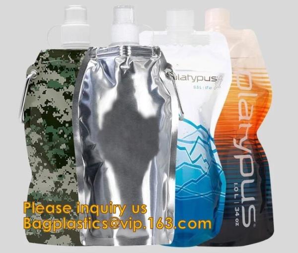 Cheap spout Bag good for packaging liquids 16.9oz 5.3 x 8.9 inch,Liquor Pouch Drinking Flasks, Reusable Liquid Spout Bag, BPA for sale