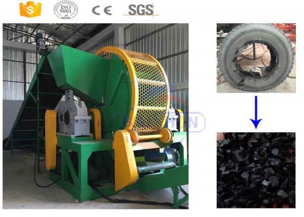 Cheap High efficiency old tractor tire recycling shredder manufacturer with CE for sale