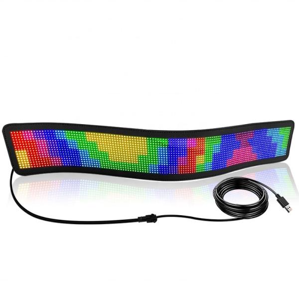 Cheap Indoor Matrix Pixel Panel Car Rear Window LED Display Screen with USB Input Interface for sale