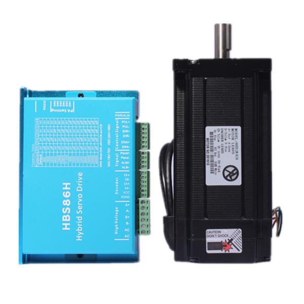 Cheap 12N.m Nema 23 1.8 Degree 3 Phase Hybrid Closed Loop Stepper Servo Motor Driver Kit for sale