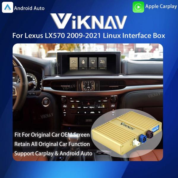 Cheap Viknav Linux System For Lexus LX570 2009 -2021 Wireless Apple CarPlay Android Auto Only Support Original Car OEM Screen for sale
