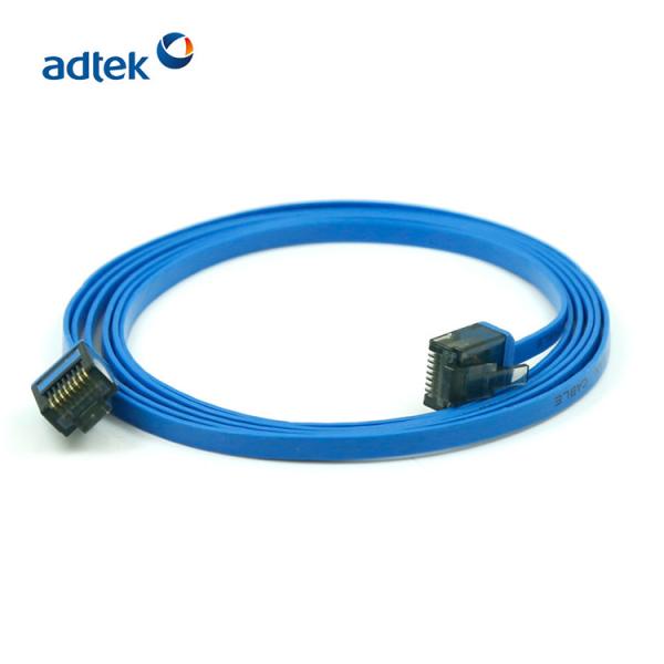 Cheap Stranded RJ45 Cat6 Flat Ethernet Cable Patch Cord UTP / FTP Optional for sale