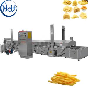 Best 150-2000KG/H Continuous Conveyor French Fries Processing Line Small Potato Chips Making Machine wholesale
