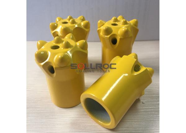 Cheap H22 Tapered tools Tapered Button Bits 6 7 11 12 degree Taper 32mm to 43mm for sale