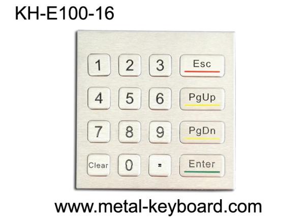 Cheap 10mA Rugged Waterproof Access Control Keypad 16 Key Stainless Steel Numeric Keypad for sale