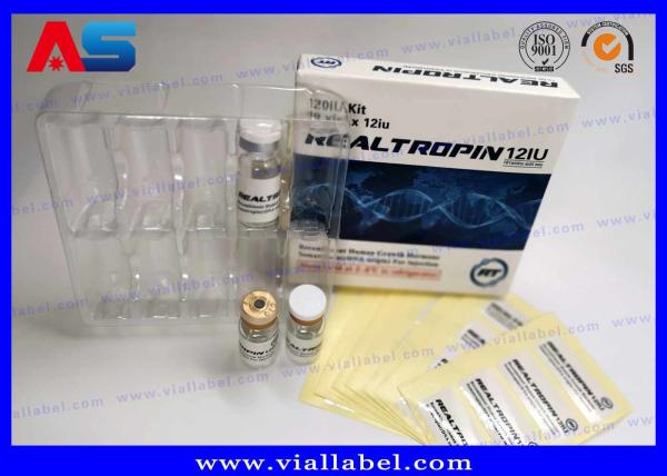 Cheap Somatropina Hcg Packaging Paper Injection Vial Box With Label FOR BODYBUILDING SUPPLEMENTS for sale