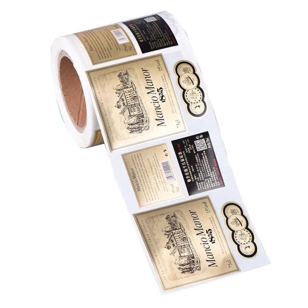 Cheap Personalized Waterproof Wine Label Stickers For 750ml Bottles for sale