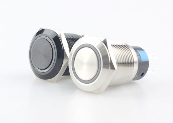 Cheap Push Button Switch LED Illuminated Oxidized Aluminum for sale