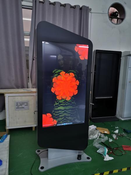 Cheap Android 7.1 OS Digital Signage Kiosk Double Sided 55'' Build In PC For Advertising for sale
