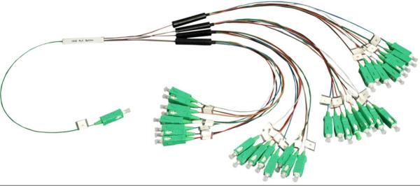 Cheap Single Mode and Multi Mode 1×32 PLC Fiber Optic Splitter for System and Signal Monitoring for sale