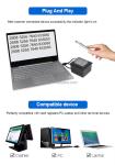 High Scan Tabel Mounted Barcode Reader 2D NFC USB RS232 Embedded CMOS Camera