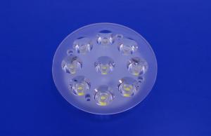 9W Bridgelux PMMA Led Lens , Optical Led Tunnel Lamp Lens For Decorative lighting