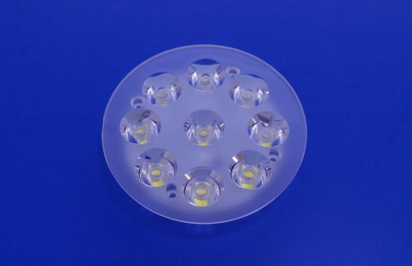 Cheap 9W Bridgelux PMMA Led Lens , Optical Led Tunnel Lamp Lens For Decorative lighting for sale