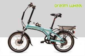 Best 32km/h Electric Folding Bike , Electric Folding Bicycle With Pedal Assist System wholesale