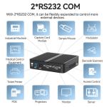 Industrial Computer With DDR4 16G RAM Intel N100 Processor Fanless Cooling