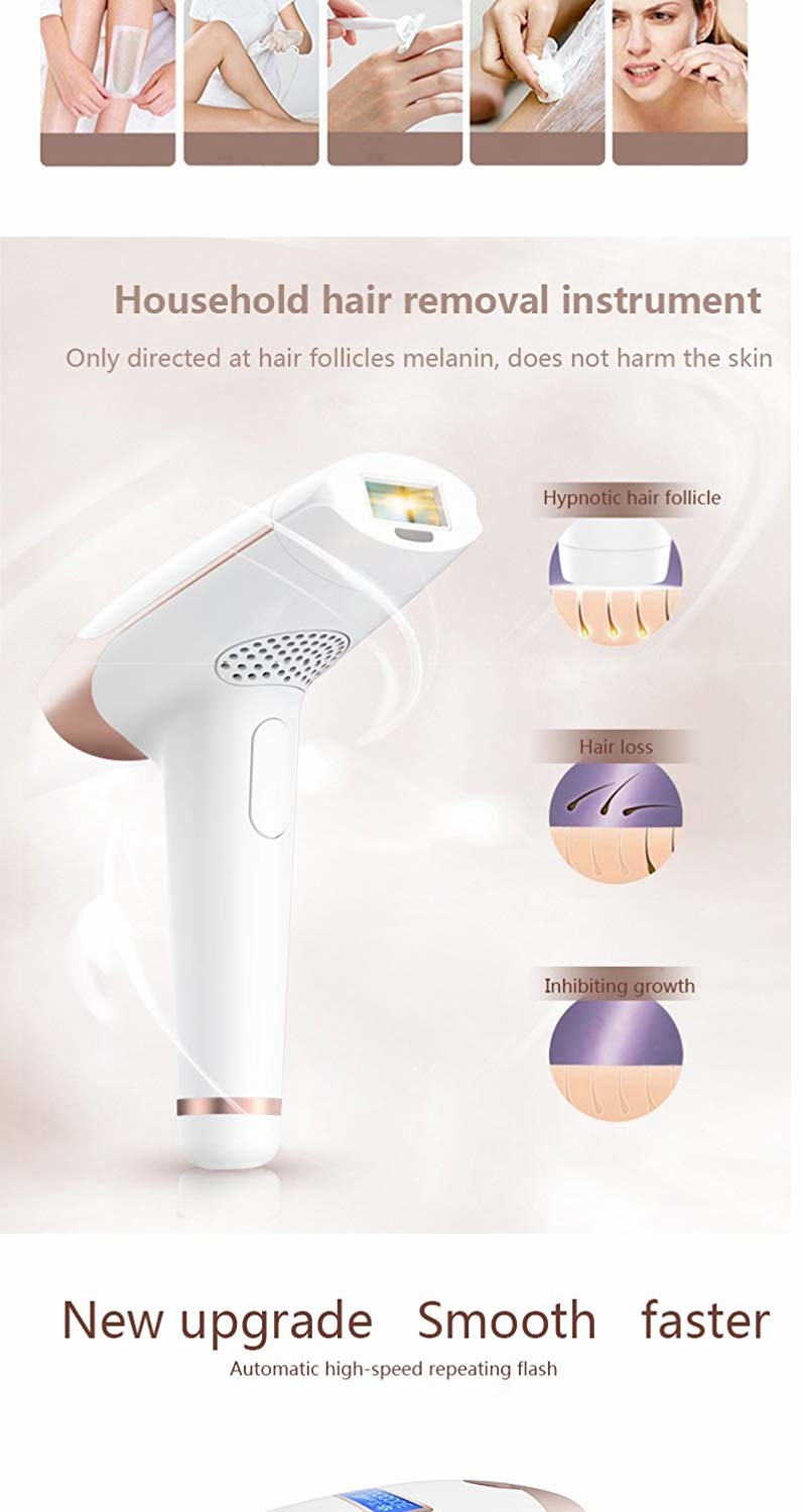 PSE Painless 400000 Flashes handheld laser hair removal device