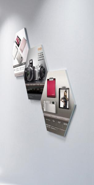 Cheap Aluminum SEG Fabric Frames Hexagon Picture Frame 86.8 * 75.2 Cm Graphic Size for sale