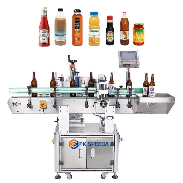 Cheap FK805 Round Bottle Labeling Machine With Date Coder For Small Jars 1935mm Length for sale