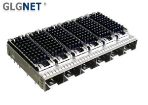 Multiple Port SFP Cage Connector 1x6 For Small Form Factor Pluggable Transceivers