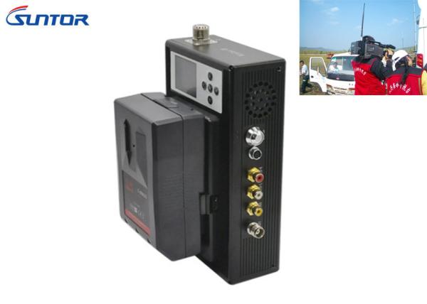 Cheap Aluminum Enclosure COFDM HD Transmitter Live TV Broadcast V Battery Mount for sale