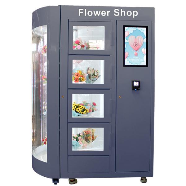 Cheap Customized Lcd 19 Inch Flower Rose Bouquets Vending Machine With Display Window for sale