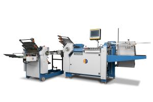 Large Size Cross Fold Paper Folding Machine With CE Approval Leaflet Paper Folder 3.8KW