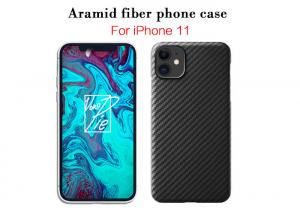 China Ultra thin Aramid Fiber Cell Phone Case Carbon Fiber Mobile Cover For iPhone 11 on sale