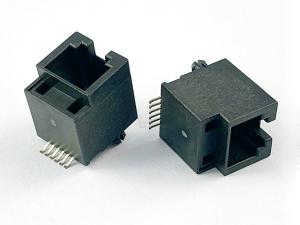 China RJ11 Modular Jack,Shielded, SMT，Miniature RJ11 connector H12.7mm Molex 95503-6891 on sale