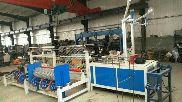 Cheap Single  wire Full Automatic PLC Chain Link Fence Machine/Diamond Mesh Machine for sale
