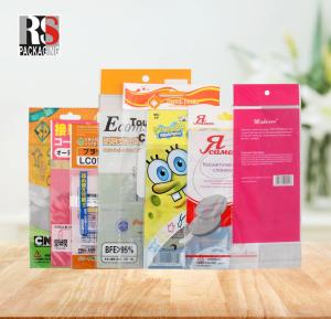 China Customize OPP Header Bag Plastic Poly Bag Small Gift OPP Header Bag With Hanging Hole on sale