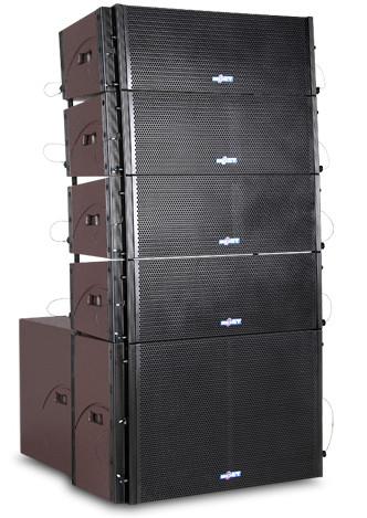 Cheap double 8"two way  pro  line array speaker system LA208A for sale