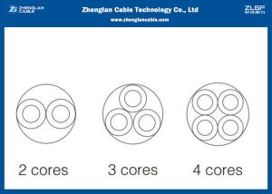PVC / XLPE Armoured Electrical Control Cable For Station Control Circuits