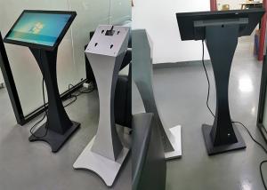Best 21.5&quot; horizontal capacitive touch screen kiosk slim design with printer build in and Android Windows OS wholesale
