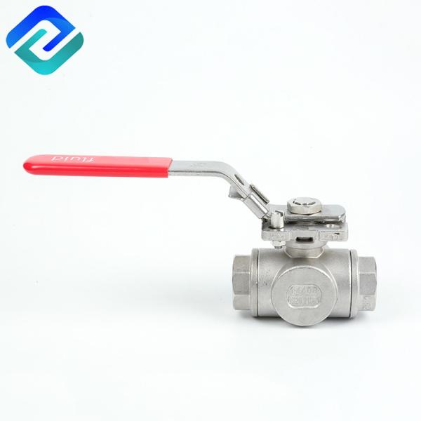 Cheap 6.4MPa High Pressure 3 Way Valve 1 Inch Invastment Casting L Type Thread A216 for sale