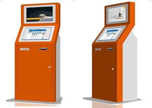 Cheap 32" LCD Digital Signage Display Cafes Kiosk Payment Machine With Card Reader / Thermal for sale