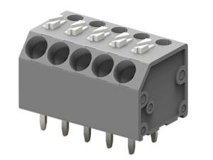Best Alinta Double Row Pressing Button Screwless PCB Terminal Block wholesale
