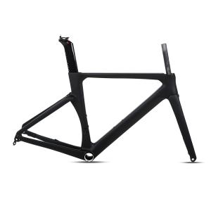 Best Aero 50CM Carbon Fiber Bicycle Frame EPS Gloss With Fork wholesale