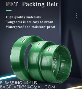 Best Pet Strap Green Packing Belt PET Packing Band Roll Straps PET Strap, Heavy Duty Packaging Strapping Banding Roll wholesale