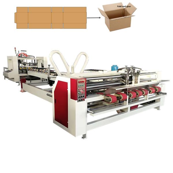 Cheap Automatic Plc Box Folder Gluer Machine For shipping Box Forming for sale
