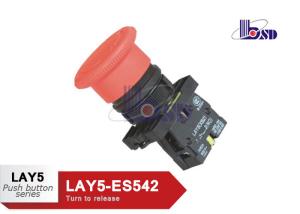 China Mushroom Head  Emergency Stop Push Button Panel Mount GB/T14048 1  Standard on sale