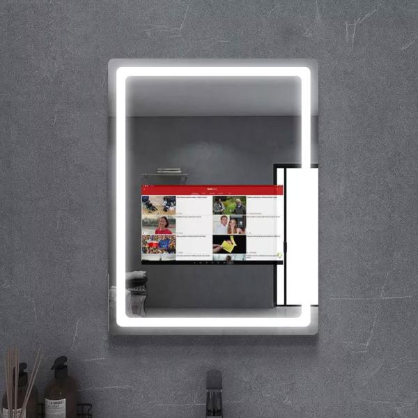 Cheap 10-Point Multi-Functional Smart Mirror with Wi-Fi/Bluetooth Connectivity and 5ms Response Time for sale