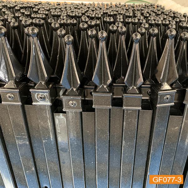 Cheap Black Welded 1.5*2.0m Decorative Aluminium Fencing Powder Coated for sale