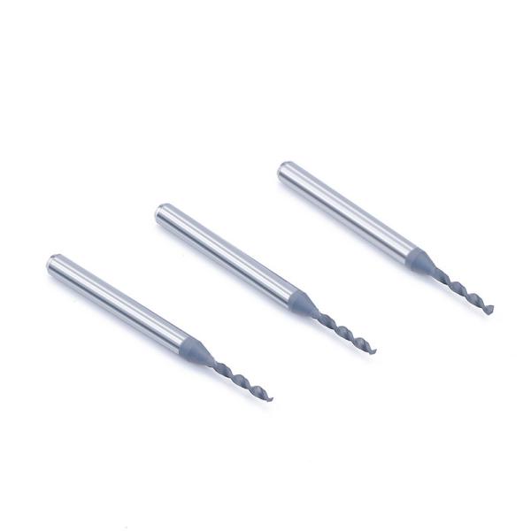 Cheap 3.175mm CNC Carbide End Milling Cutters Spiral Double Flute Bit For PCB Machining for sale