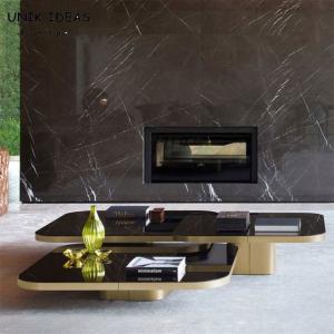 Stainless Steel Center Table 3 By 3 For L Shape Sofa Sectional Mirrored 0.6CBM